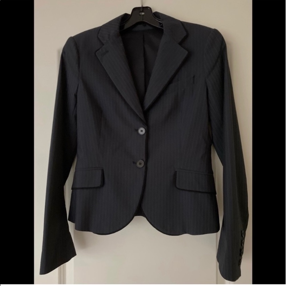 Theory Shrunken Pinstripe Jacket